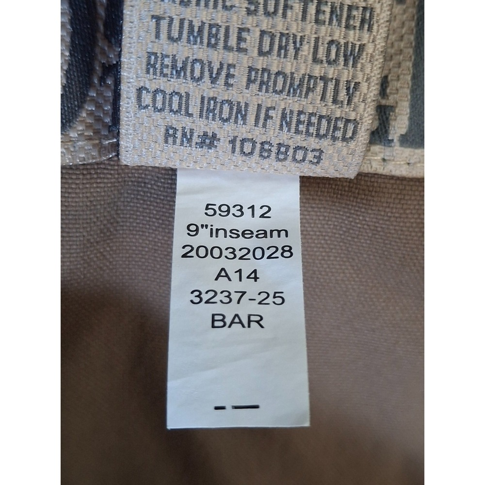 Duluth Trading Dry on the Fly Cargo Shorts Men's 3XL Brown Nylon 9" Inseam - Picture 4 of 9